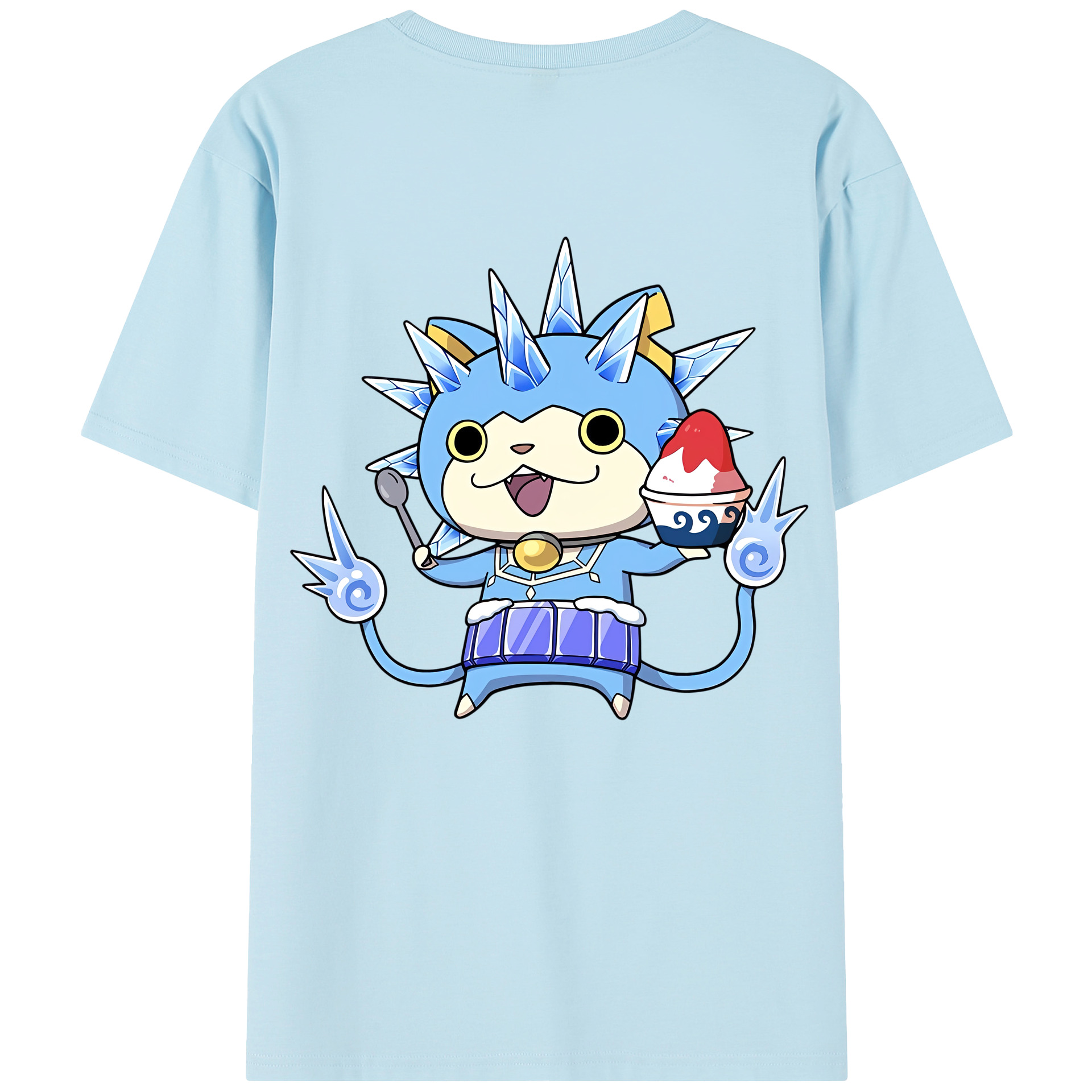 （画像用） 妖怪ウォッチ Yo-kai Watch 綿100％半袖Tシャツ（背面プリント）